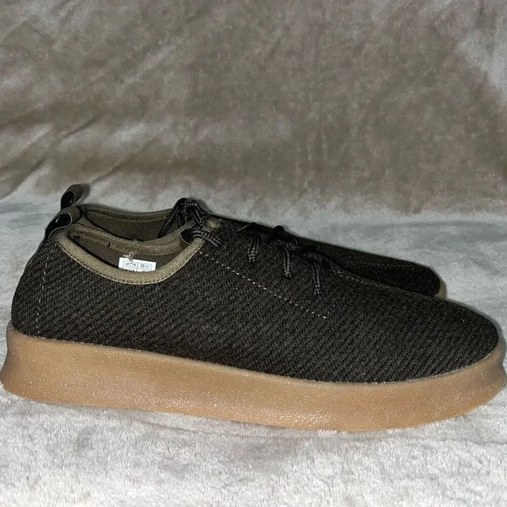 Rocket Dog Womens Size 8 Lace Up Flat Comfort Shoes Olive Green Brown NWOT